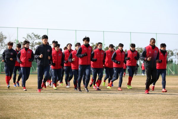 수원FC 2020 전지훈련. 사진제공 | 한국프로축구연맹