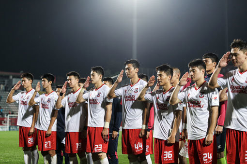 상주 상무 선수단. 사진제공｜한국프로축구연맹