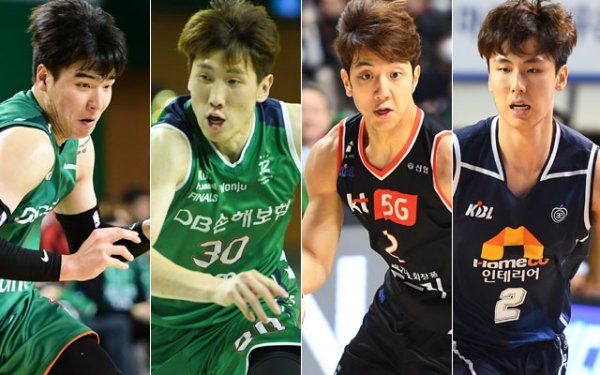 김종규, 두경민, 허훈, 송교창(왼쪽부터). 사진제공 | KBL