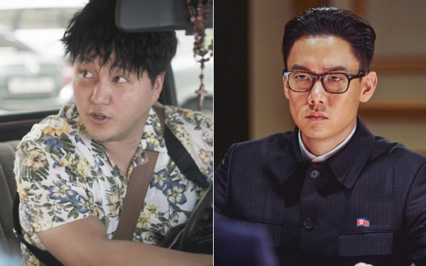 영화 ‘국제수사‘의 김대명(왼쪽), 영화 ‘강철비2:정상회담‘의 유연석. 사진제공 | 쇼박스, 롯데엔터테인먼트