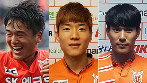 이찬동-류승우-진성욱(왼쪽부터). 사진제공｜제주 유나이티드