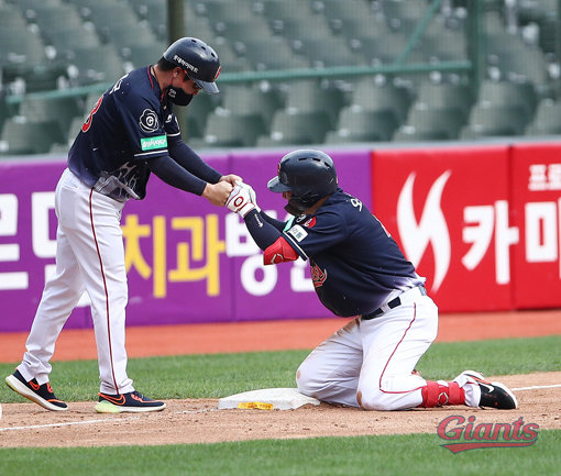 롯데 오윤석. 사진제공｜롯데 자이언츠