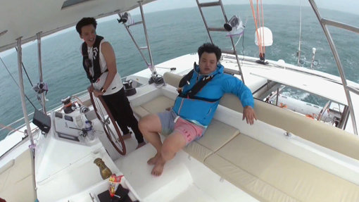 tvN ‘바닷길 선발대’의 김남길(왼쪽)과 고규필. 사진제공｜tvN