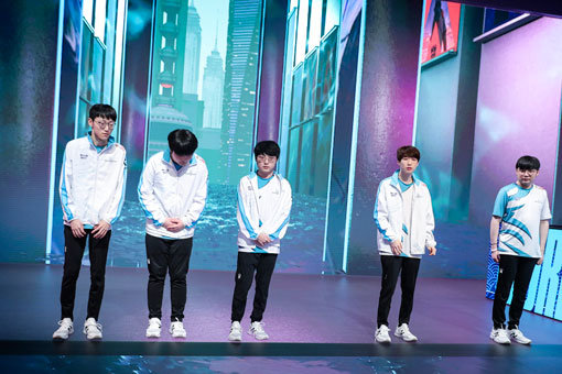 담원 게이밍 선수들. 사진제공｜라이엇게임즈