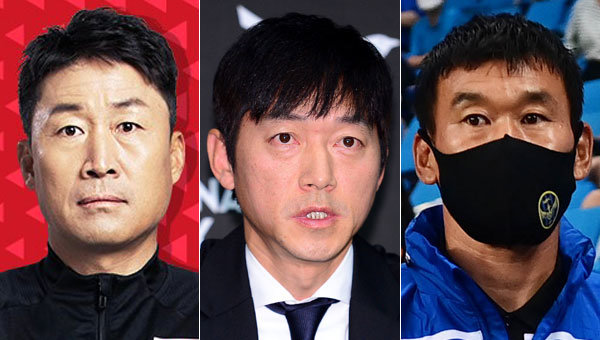 부산 이기형 감독대행-성남 김남일 감독-인천 조성환 감독(왼쪽부터). 사진제공｜스포츠동아DB, 부산아이파크