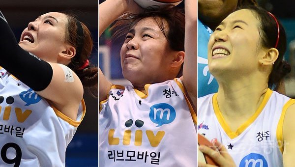 KB스타즈 박지수-심성영-강아정(왼쪽부터). 스포츠동아DB
