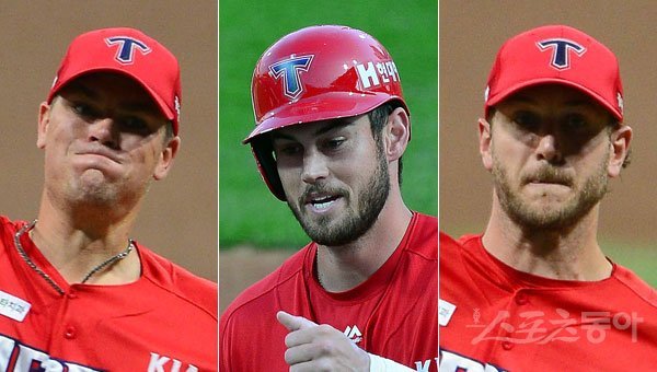 KIA 브룩스-터커-가뇽(왼쪽부터). 스포츠동아DB