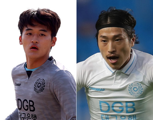 황태현(왼쪽)-김선민. 사진제공｜한국프로축구연맹