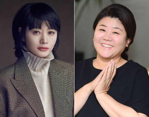 남자배우들이 장악한 스크린에서 김혜수(왼쪽)와 이정은이 ‘2020년을 빛낸 영화배우’ 10위권에 당당히 이름을 올리며 존재감을 과시했다. 사진제공｜호두앤유엔터테인먼트·스포츠동아DB