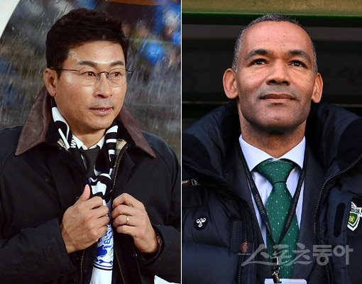 김도훈 감독(왼쪽)-모라이스 감독. 스포츠동아DB