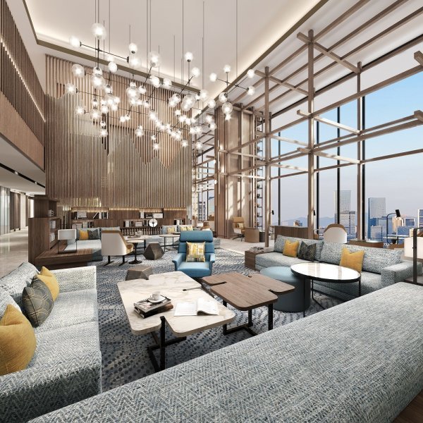 대구 메리어트 호텔의 3층 로비 라운지