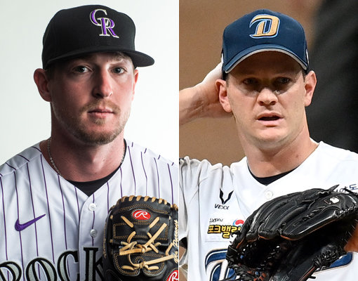 NC 웨스 파슨스(왼쪽)-드류 루친스키. 사진=게티이미지코리아·스포츠동아DB