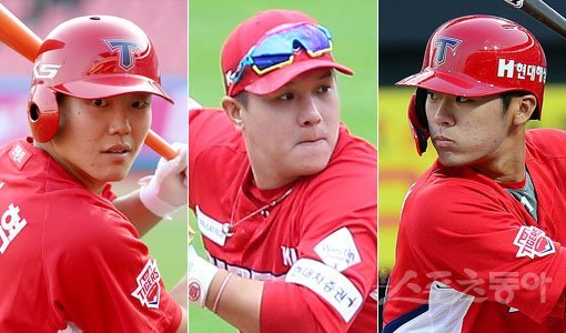 KIA는 지난해 내야수들의 부상 및 부진 등으로 어려움을 겪었다. 새 시즌에는 류지혁, 김선빈, 김규성(왼쪽부터) 등 유틸리티 자원들을 활용해 내야 경쟁력을 높여간다는 계획이다. 스포츠동아DB