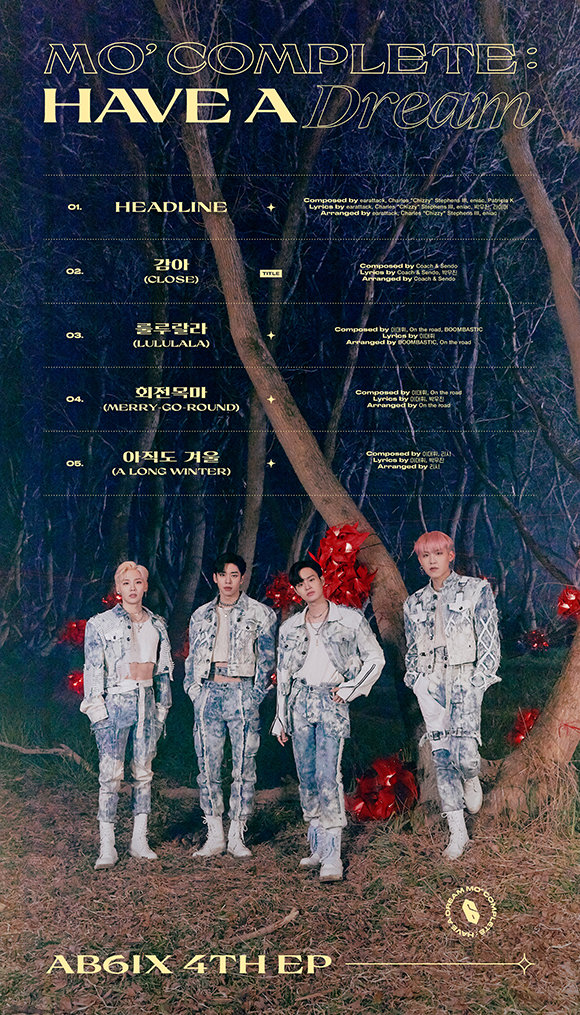 〈 AB6IX (에이비식스), 4TH EP ‘MO’ COMPLETE : HAVE A DREAM’ TRACK LIST / 출처 : 브랜뉴뮤직 〉