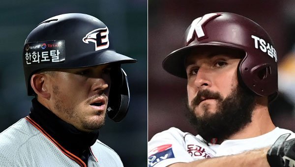 한화 힐리(왼쪽)-키움 프레이타스. 스포츠동아DB