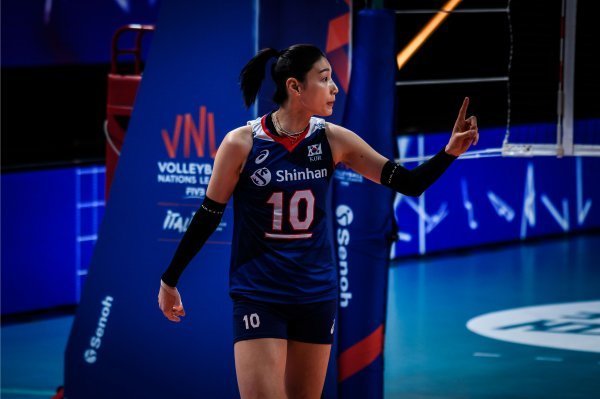 한국 여자배구대표팀 경기 장면. 사진제공｜FIVB