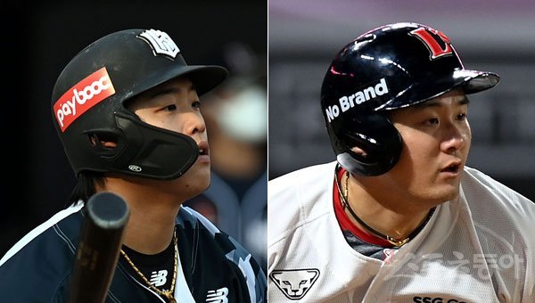KT 강백호(왼쪽)-SSG 최주환. 스포츠동아DB
