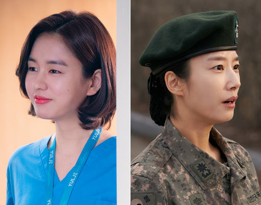 tvN ‘슬기로운 의사생활2’에 출연 중인 안은진(왼쪽)-곽선영. 사진제공｜tvN