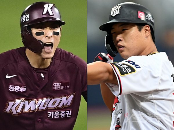 키움 이정후(왼쪽), KT 강백호. 스포츠동아DB