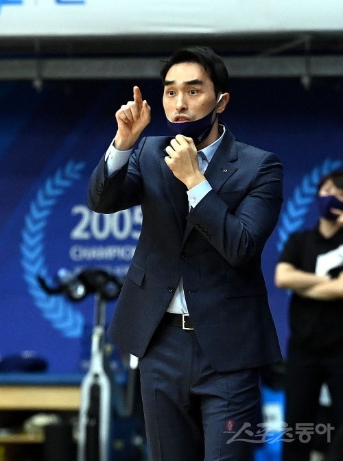 신한은행 구나단 감독대행. 스포츠동아DB