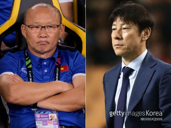 박항서 감독(왼쪽), 신태용 감독. 사진=게티이미지코리아
