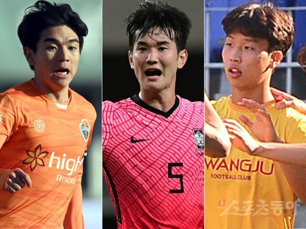 김대원, 김진규, 엄지성(왼쪽부터). 스포츠동아DB