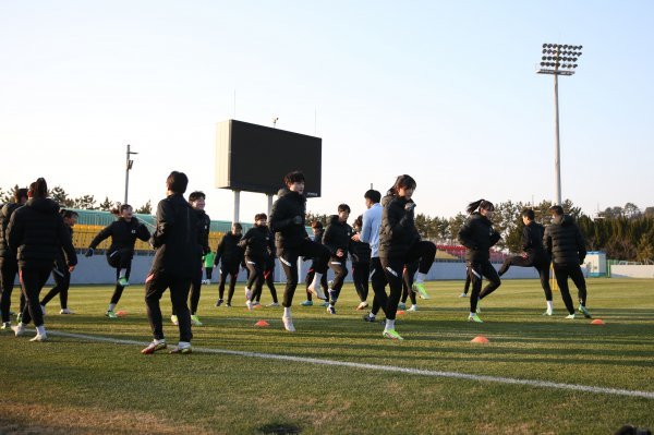여자축구대표팀 남해 전지훈련. 사진제공 | 대한축구협회