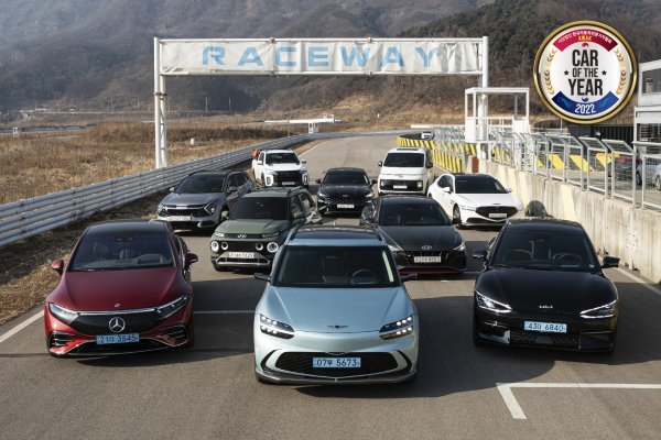 한국자동차전문기자협회 선정 ‘2022 올해의 차’ 부문별 수상차량들.
사진제공|한국자동차전문기자협회