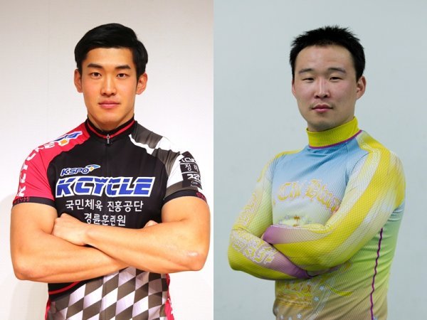 2022시즌 경륜은 22기 정해민(왼쪽)과 17기 인치환 등 ‘만년 유망주’에 머물던 선수들이 잠재력을 폭발하면서 예상을 깨는 결과가 속출하고 있다.사진제공|국민체육진흥공단