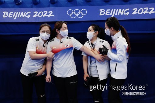 한국 여자 컬링대표팀. 사진=게티이미지코리아