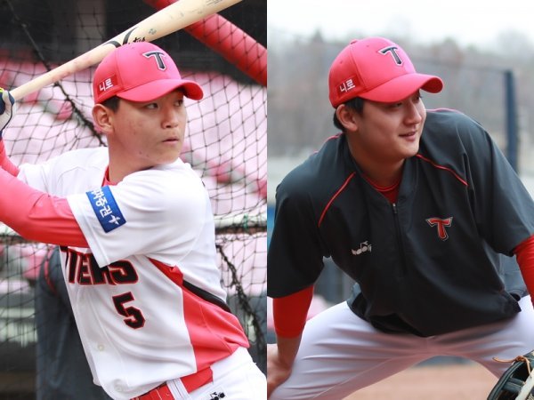 KIA 김도영(왼쪽), 윤도현. 사진제공 | KIA 타이거즈