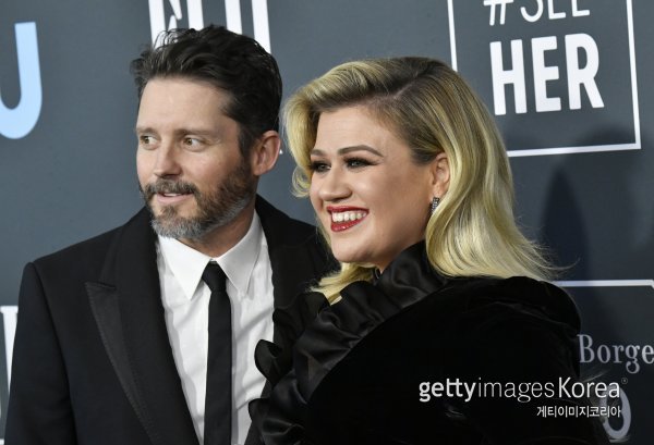 브랜든 블랙스톡과 켈리 클락슨. 사진=게티이미지코리아.