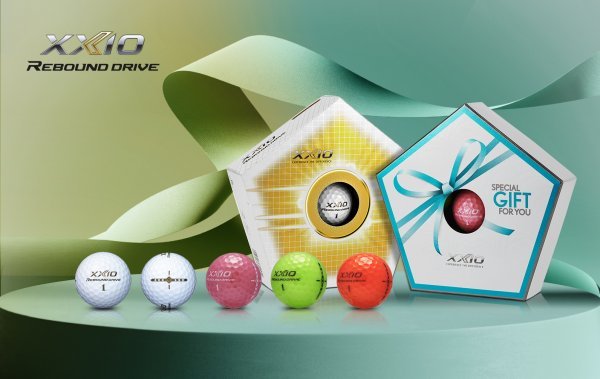 ‘젝시오 리바운드 드라이브 골프볼’의 한정판 스페셜 기프트 패키지. 사진제공 | 던롭스포츠코리아