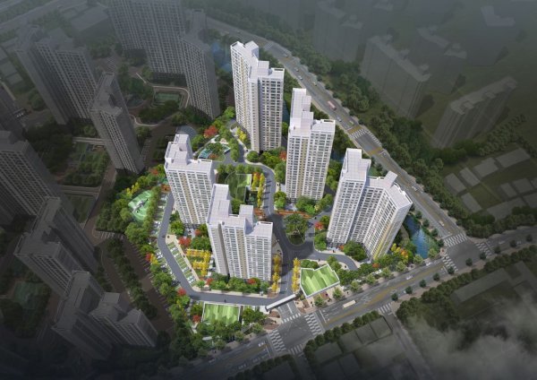 경기 안성 당왕지구에 1770세대의 대규모 금호어울림 타운이 조성된다. 사진은 안성 당왕지구 공동주택 신축공사 조감도. 사진제공 | 금호건설