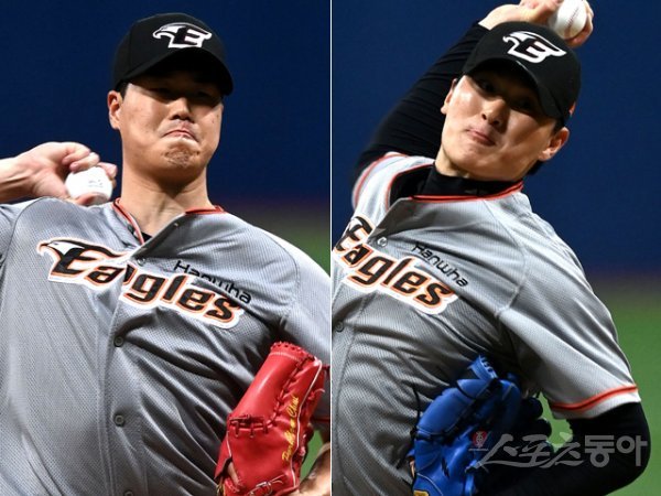 한화 박윤철(왼쪽), 박준영. 스포츠동아DB