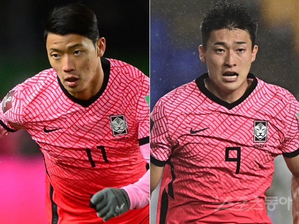 황희찬(왼쪽), 조규성. 스포츠동아DB