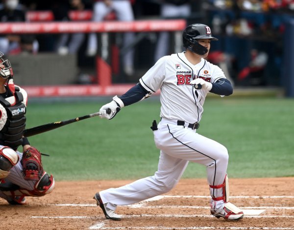 두산 김재환. 잠실 | 김종원 기자 won@donga.com