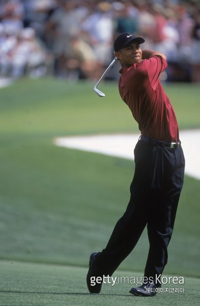 타이거 우즈 2001 마스터스 당시 모습. 사진=게티이미지코리아