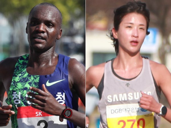 오주한(왼쪽), 김도연. 사진 | 동아일보DB, 삼성전자 육상단