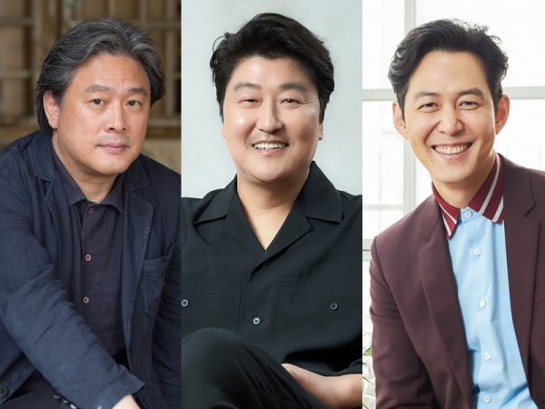 박찬욱 감독·송강호·이정재(왼쪽부터). 사진제공 | CJ ENM·동아일보DB·아티스트컴퍼니
