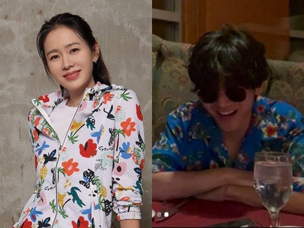 손예진·방탄소년단 뷔(오른쪽). 사진|크로커다일레이디·뷔 SNS