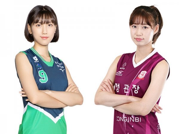 김현지(왼쪽), 나현수. 사진제공|KOVO