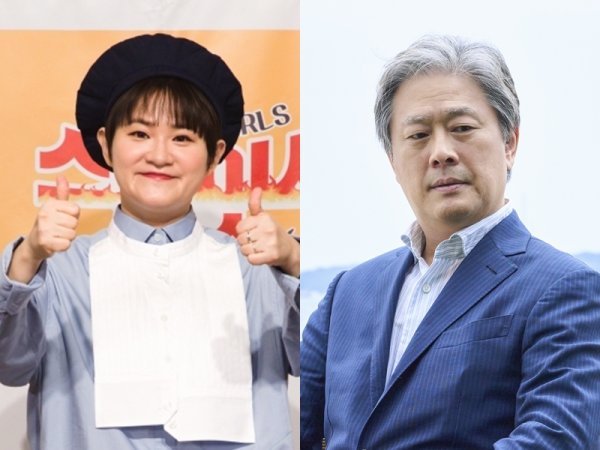 김신영(왼쪽)·박찬욱 감독. 사진제공|IHQ·CJ ENM