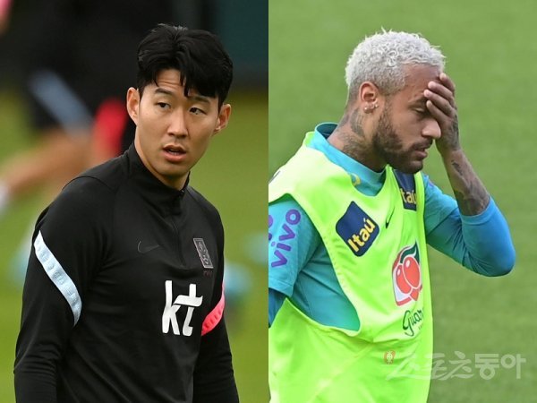 손흥민(왼쪽)·네이마르. 스포츠동아DB