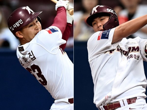 키움 김휘집(왼쪽), 김수환. 스포츠동아DB