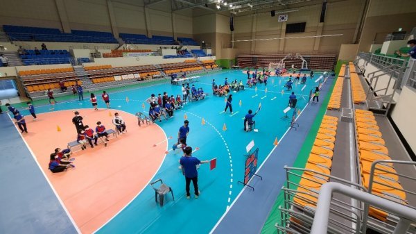 플라잉디스크 학생심판 양성교육 모습. 사진제공|대한체육회