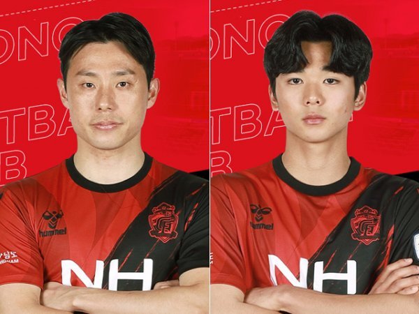 박광일(왼쪽), 이준재. 사진출처 | 경남FC 홈페이지