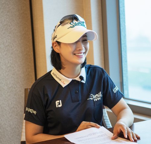 5월 페어플레이어로 선정된 박결이 인터뷰를 하고 있다.
사진제공 | 스포츠토토코리아