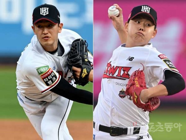 KT 고영표(왼쪽)와 소형준. 스포츠동아DB