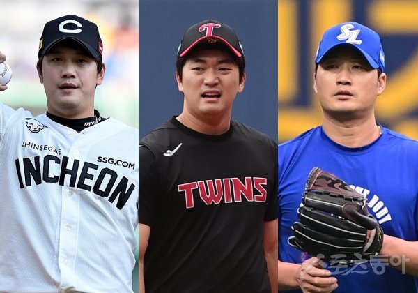 SSG 서진용, LG 고우석, 삼성 오승환(왼쪽부터). 스포츠동아DB